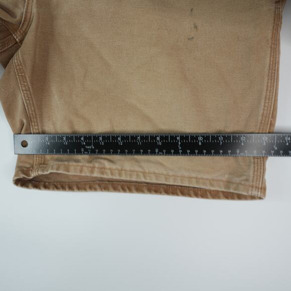 Vintage Carhartt Carpenter Shorts Mens 40x9 Brown Duck Canvas USA B25 BRN Union - Picture 9 of 9